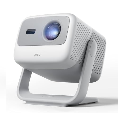 JMGO N1S SE GTV Projetor a Laser Triplo Portátil, 1080P FHD, 850 Lúmens ISO, Netflix Oficial, HDR10, Correção Automática com Gimbal, Tela 200