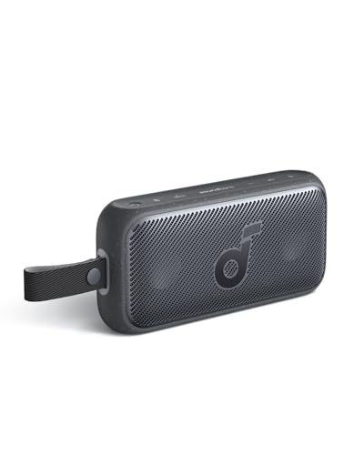 soundcore Motion 300 da Anker, Alto-Falante Bluetooth Portátil Hi-Res Sem Fio, com BassUp, IPX7 à Prova D'Água, Bluetooth 5.3, Som Estéreo de 30W, Bateria de 14H para Casa, Banho e Viagens