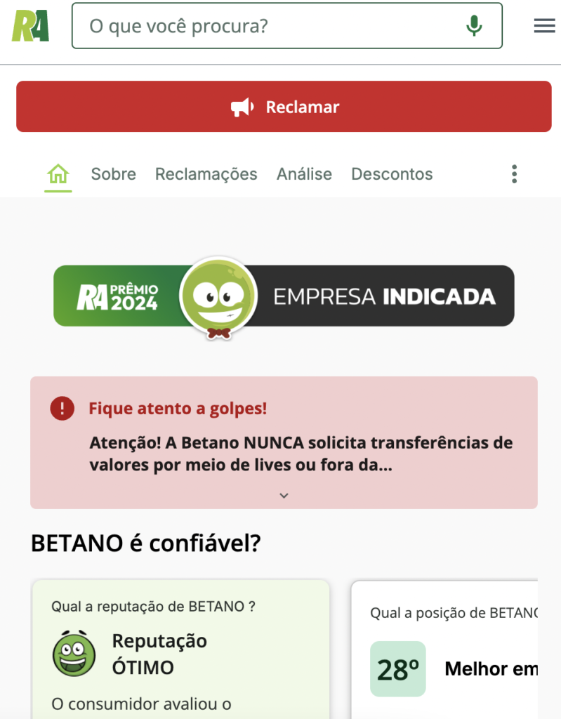 betano reclame aqui