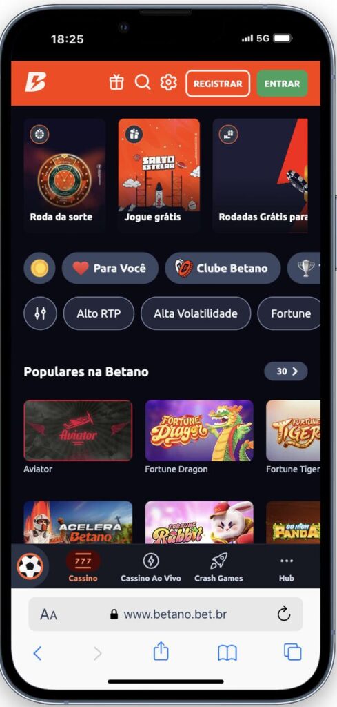 jogos de cassino betano