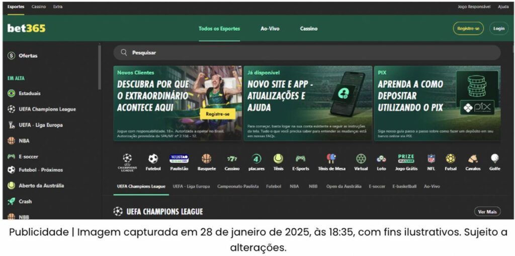 novo site bet365