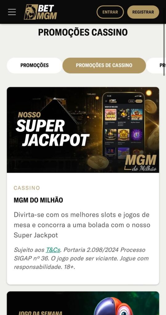 oferta cassino betmgm