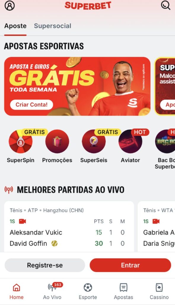 rodadas grátis superbet