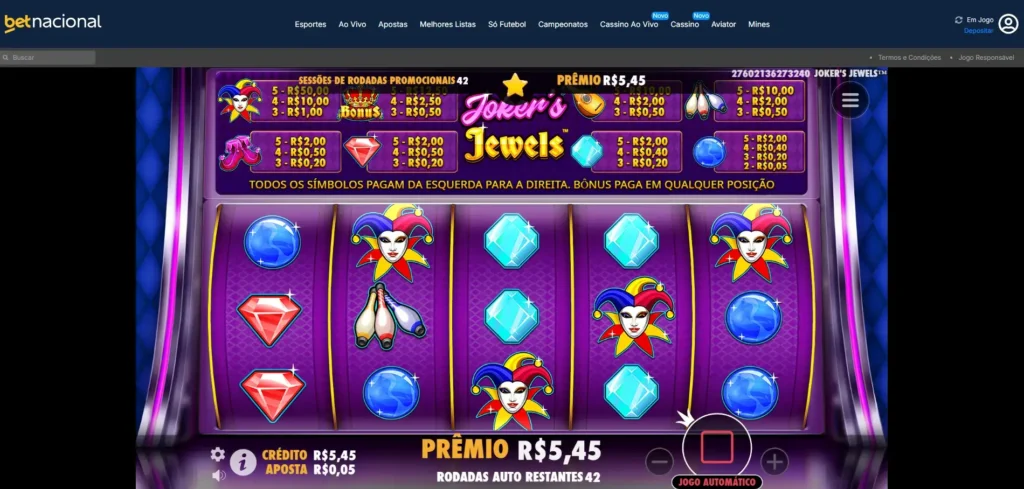rodadas promocionais betnacional cassino
