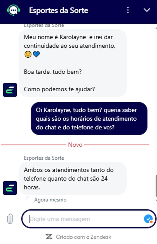 Chat Esportes da Sorte