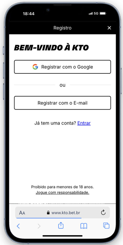 registro na kto