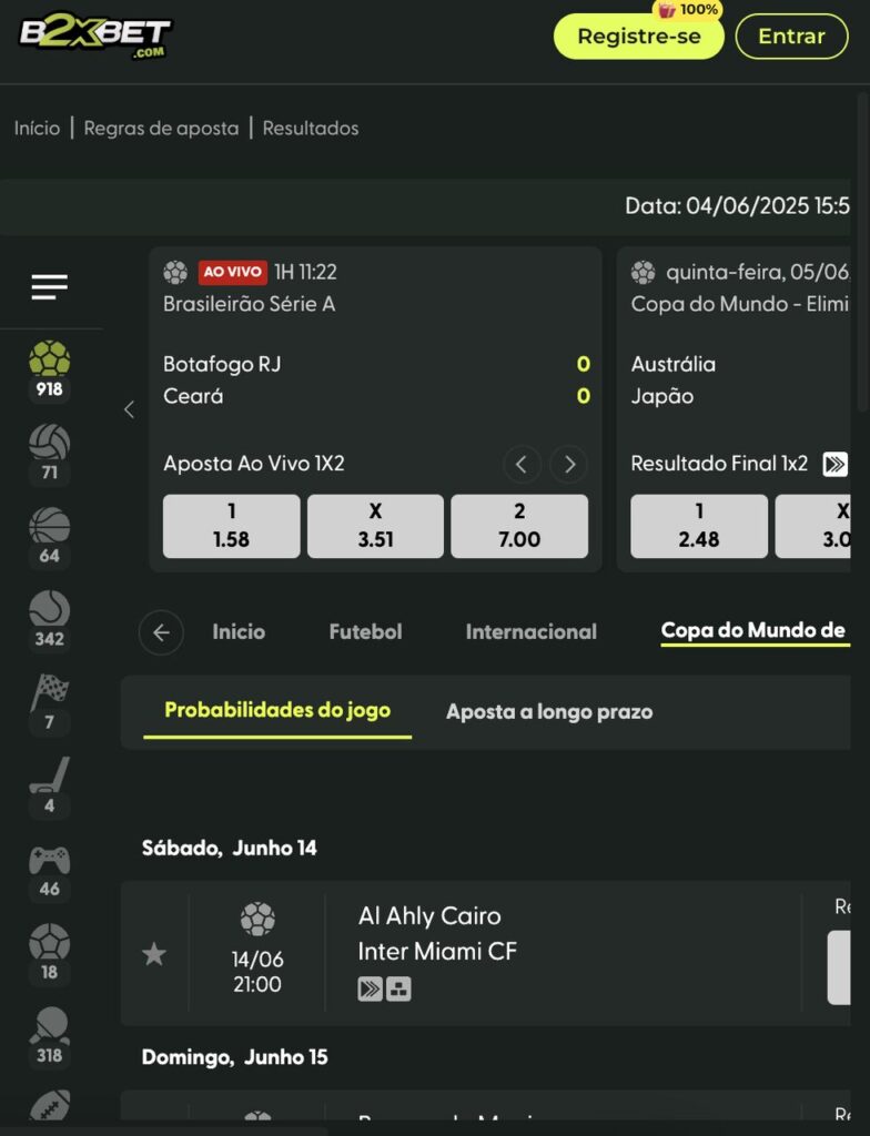 B2xbet mundial de clubes