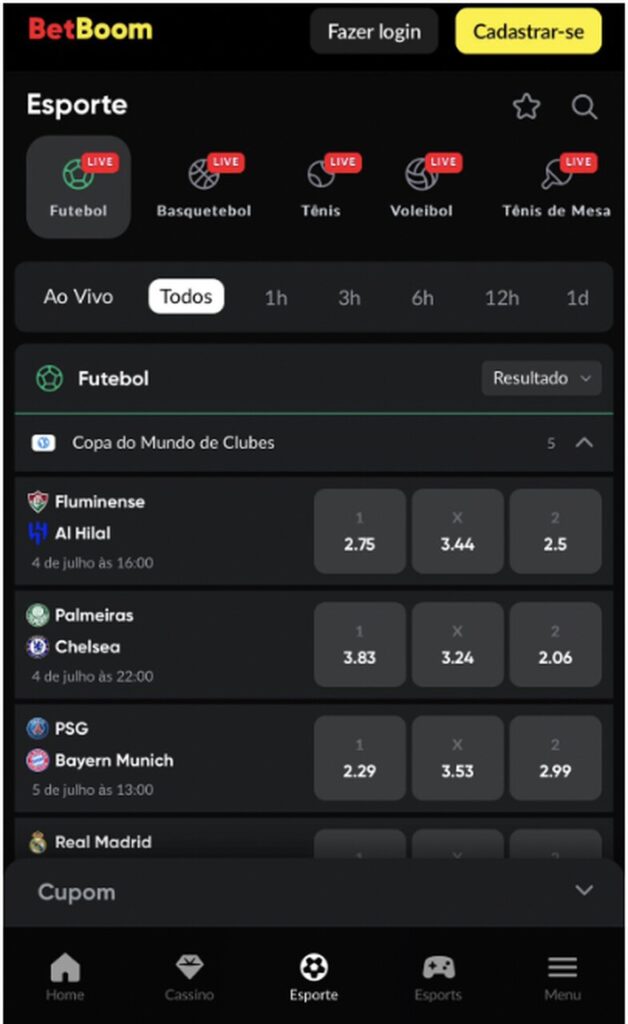 codigo promocional betboom cadastro