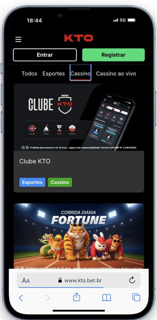 clube kto sem código promocional