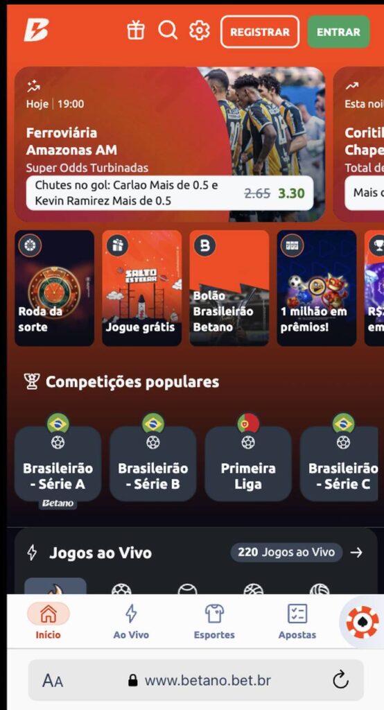 melhor site de apostas betano