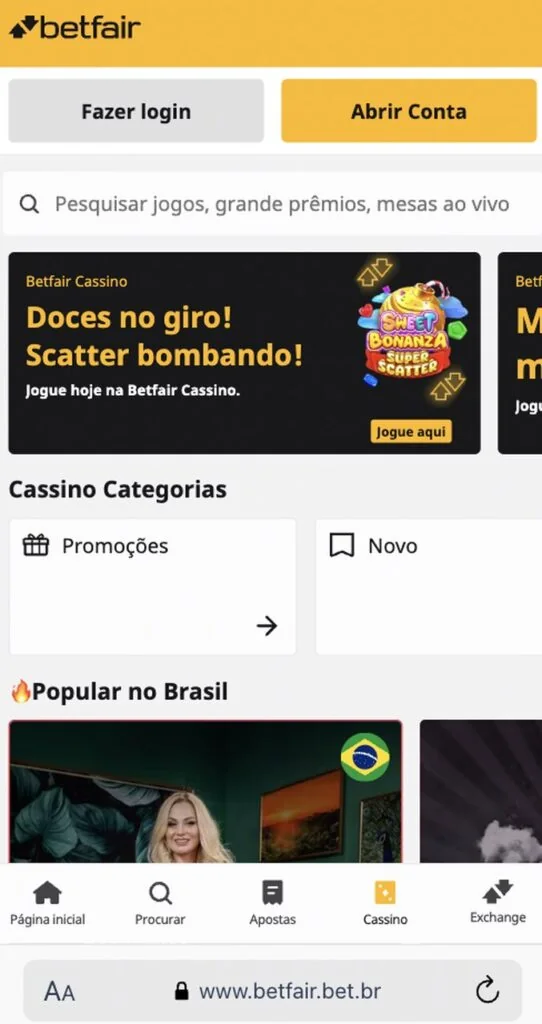 bônus betfair