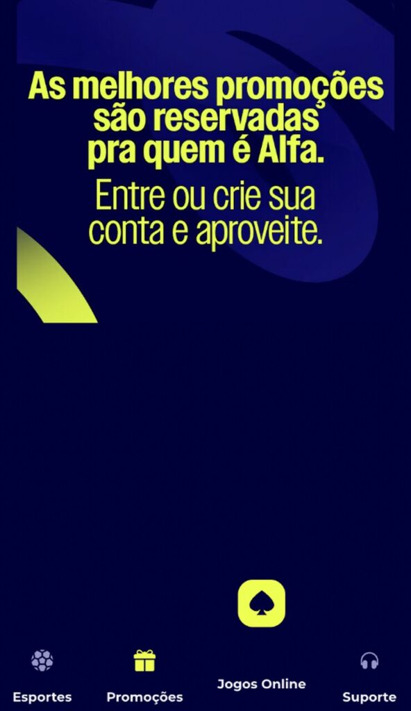 bônus sem alfa bet app