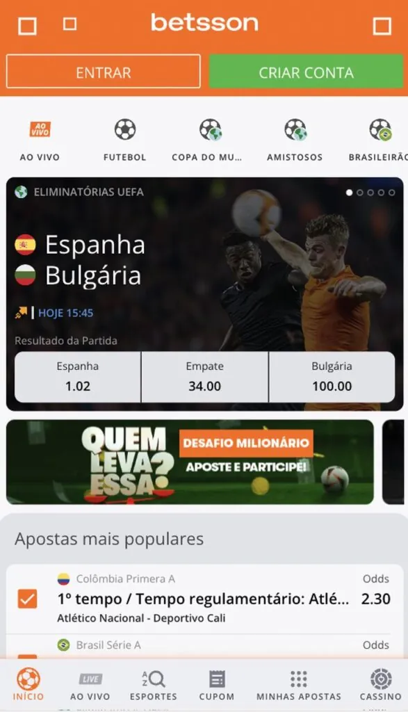 apostas esportivas betsson