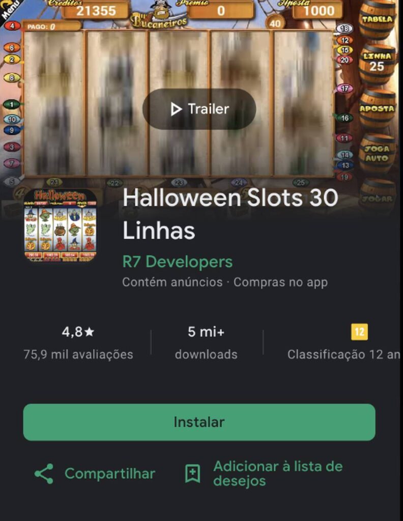 halloween slots 30 linhas