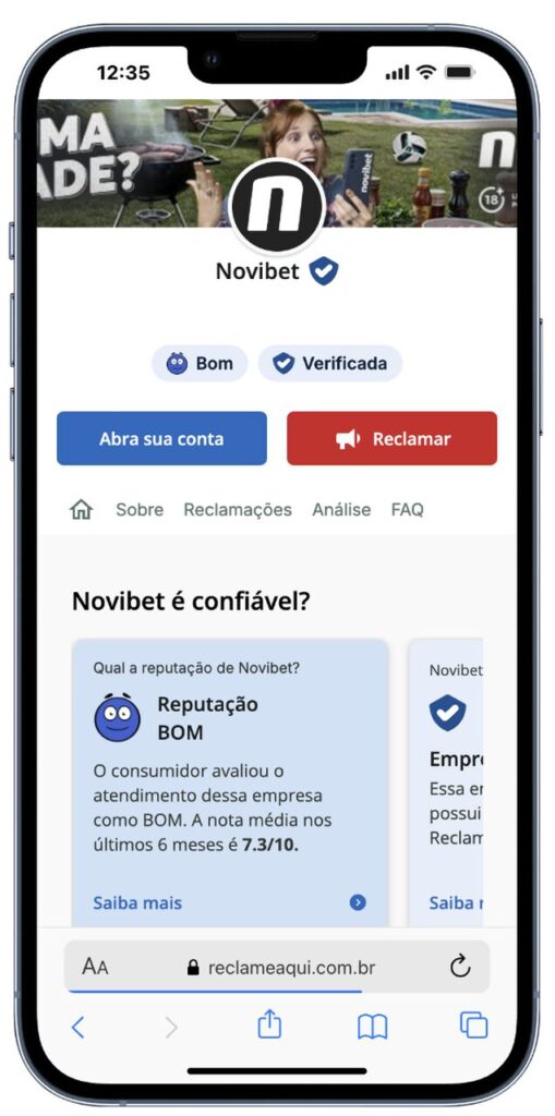 novibet casa de aposta confiável no reclame aqui 