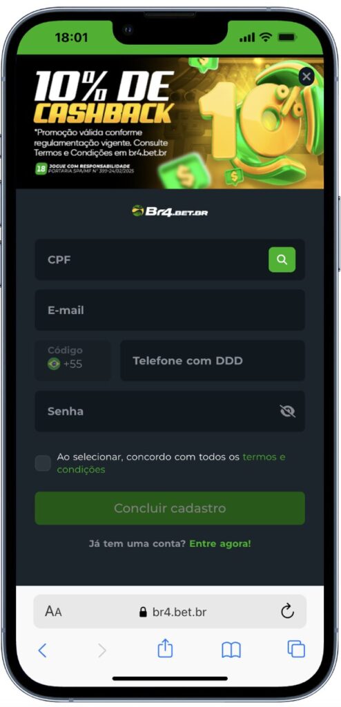 registro app da br4bet