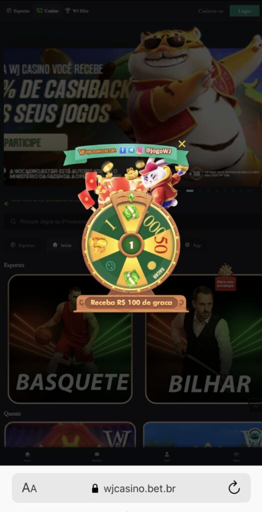 apostas no wjcasino