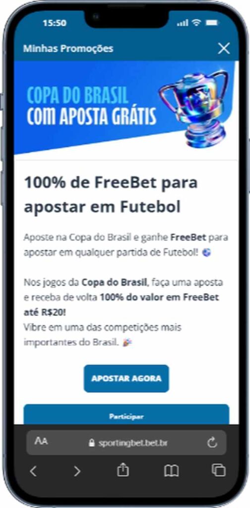 Promoção Semifinais Copa do Brasil 2025 Sportingbet