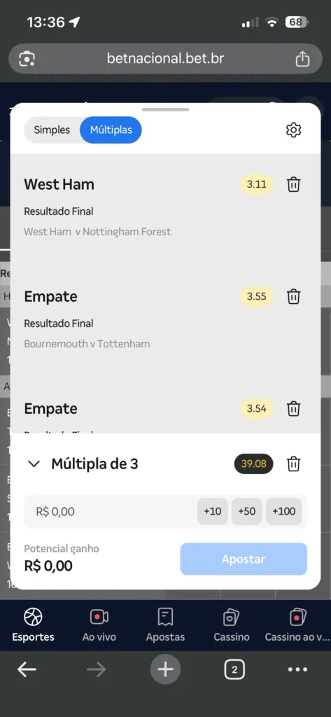 Betnacional como apostar