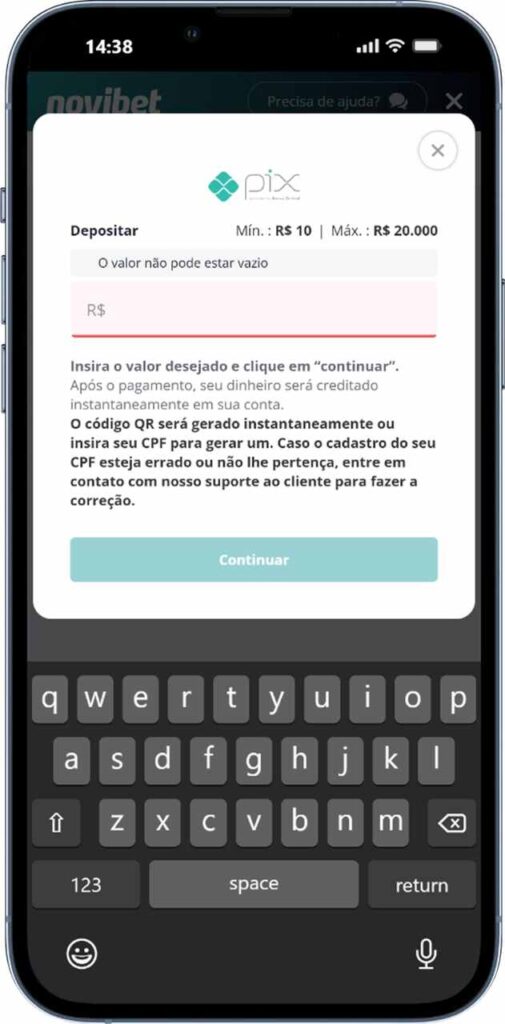 Novibet como depositar