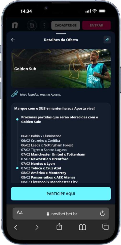 Novibet Golden Sub