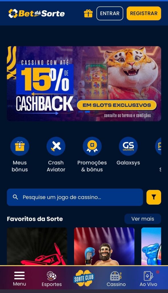 Bet dá Sorte Cassino home
