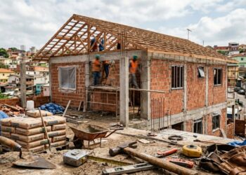 Quanto custa construir uma casa de 3 quartos com acabamento de classe média em 2026