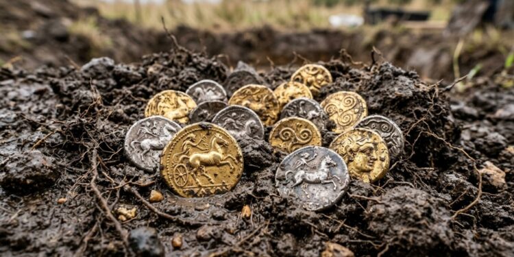Mais de 500 moedas celtas foram desenterradas em um campo na República Tcheca