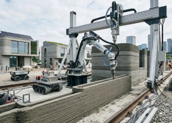 Construções futuristas já usam robôs, impressão 3D e módulos prontos para acelerar obras