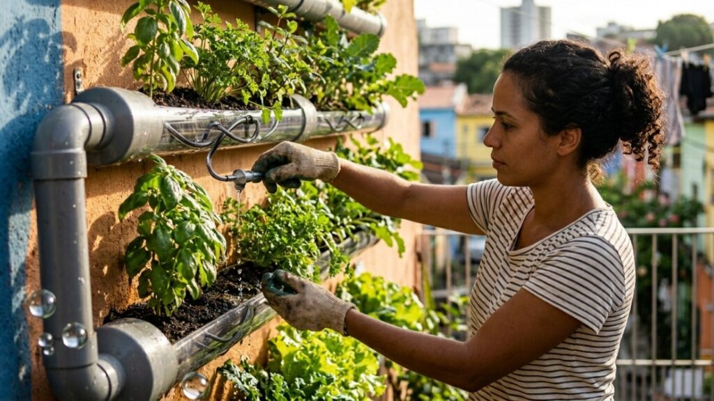 Como construir uma horta vertical com PVC por menos de R$ 200 reais
