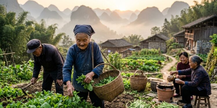 O vilarejo na China com 600 moradores onde mais de 100 pessoas passaram dos 100 anos de idade