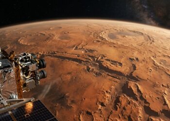 Nave espacial Psyche da NASA tira fotos incríveis de Marte durante passagem rápida