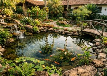 O lago ornamental que está bombando: aprenda a construir