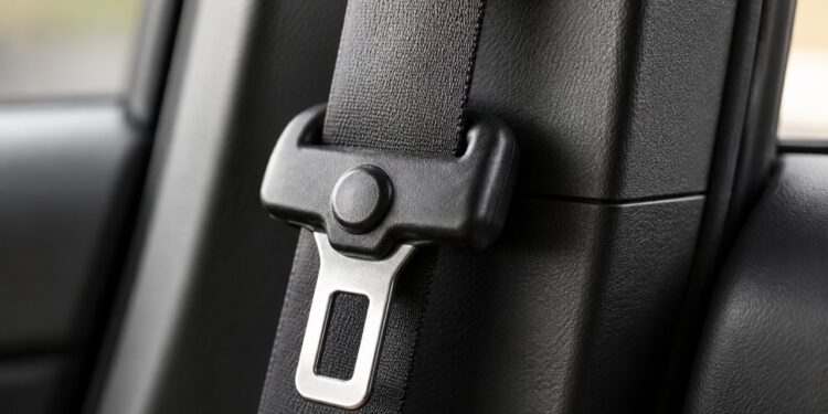 Para que serve o pequeno botão no cinto de segurança do carro?