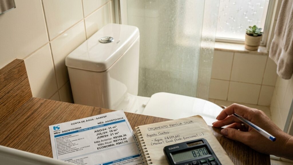  Adeus, descarga que desperdiça água: vasos sanitários com duplo acionamento economizam até 50%