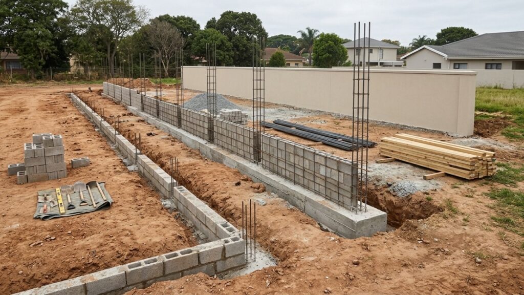 Quanto custa construir um muro de 30 metros em 2026?
