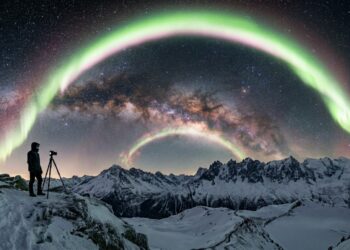 Três arcos no céu aparecem em foto rara feita sob frio de -28°C