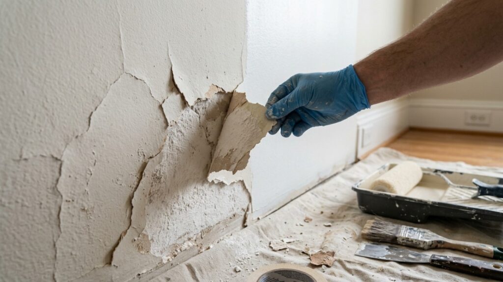 O passo que 90% das pessoas pula antes de pintar a parede , e que explica por que a tinta sempre descasca em pouco tempo