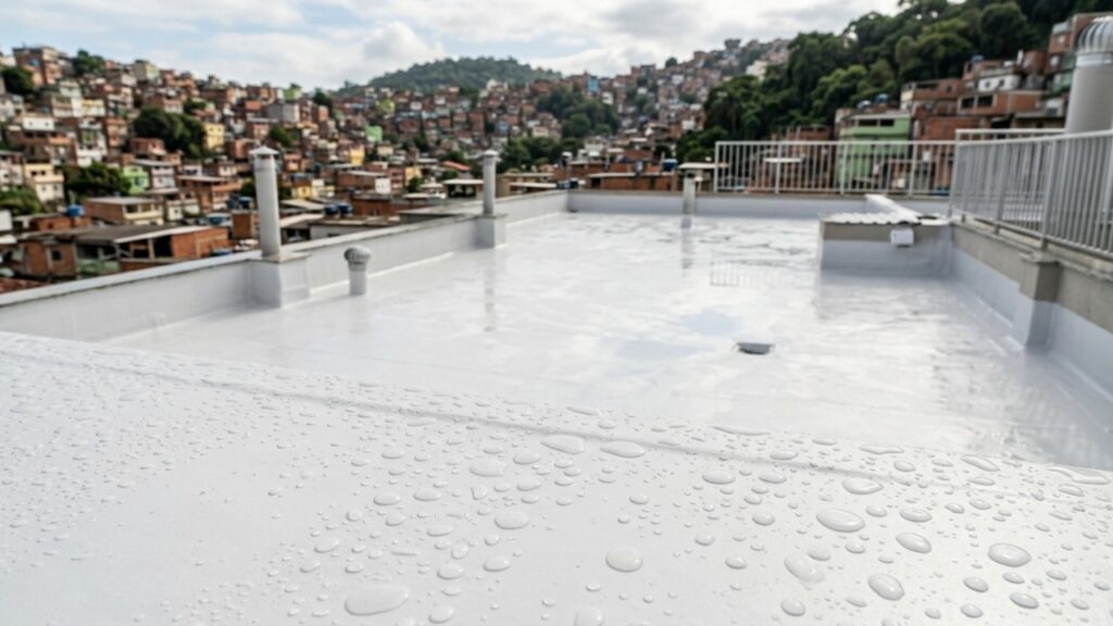 Selador plástico contra goteiras vira alternativa prática em telhados