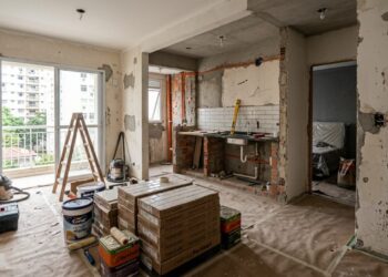 Quanto custa reformar um apartamento pequeno em 2026? Veja valores por cômodo