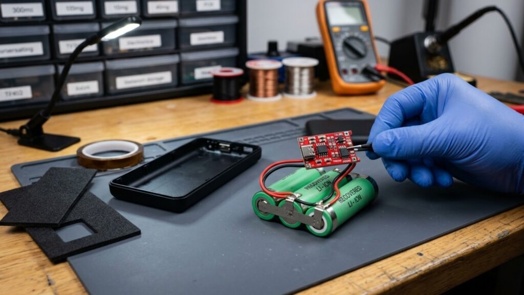 Mineradores de lixo eletrônico: Como entusiastas recondicionam baterias de vape para criar Powerbanks caseiros
