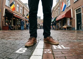 A vila onde um jantar pode começar na Holanda e terminar na Bélgica