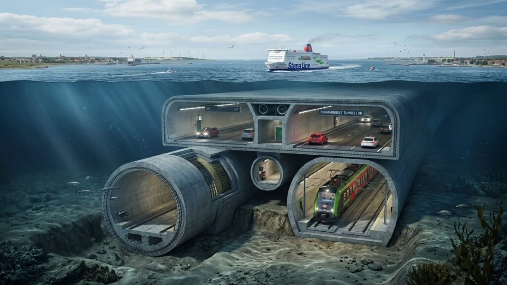 Adeus pontes: o túnel submerso entre dois países que atravessa o mar de carro