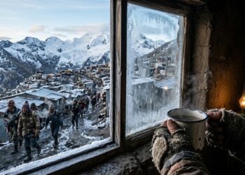 A cidade que fica a 5.100 metros de altitude nos Andes e abriga 50 mil pessoas que desafiam a biologia humana