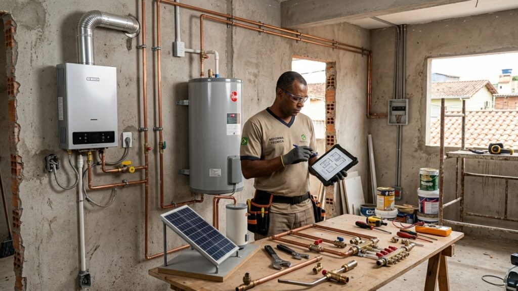 Quanto custa instalar um aquecedor em casa no inverno de 2026?