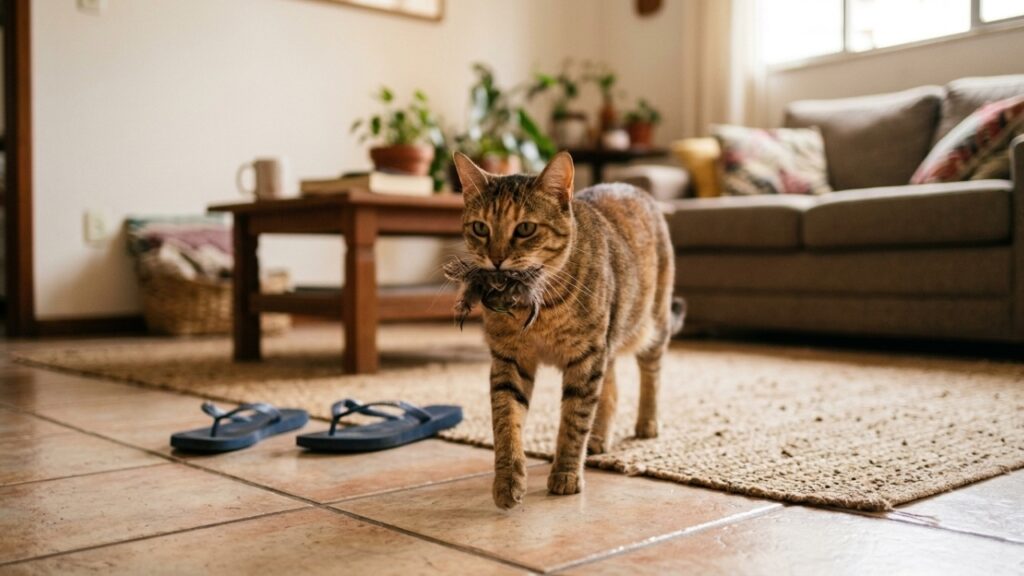 Por que seu gato traz "presentes" como insetos e pequenos animais