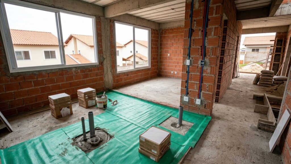Quanto custa construir uma casa térrea com suíte e acabamento de classe média em 2026?