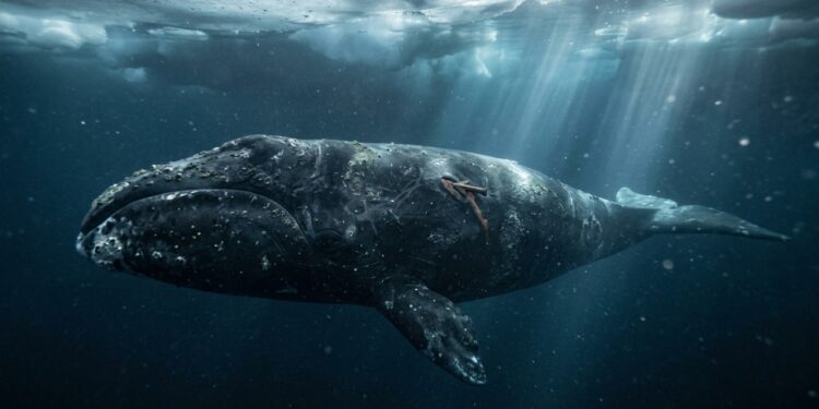 O animal mais velho do mundo foi encontrado vivo com um arpão de 100 anos ainda preso em seu corpo
