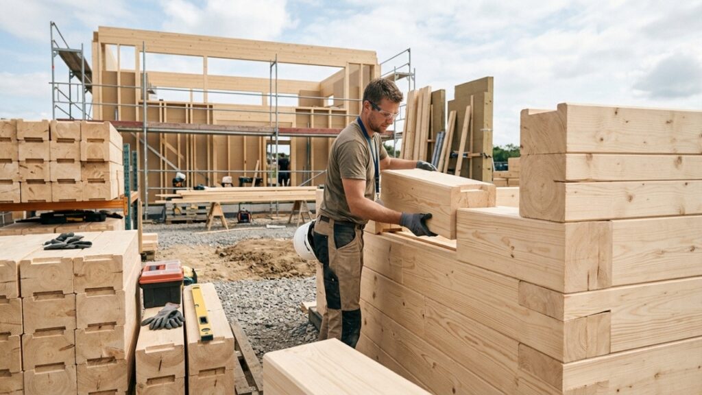 Adeus aos tijolos na construção: a invenção alemã que permite levantar uma casa em 7 dias com materiais diferentes do comum