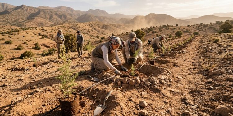 Marrocos muda de estratégia: recupera 1,2 mil hectares, melhora em 95% a vida das árvores e vence o avanço do deserto